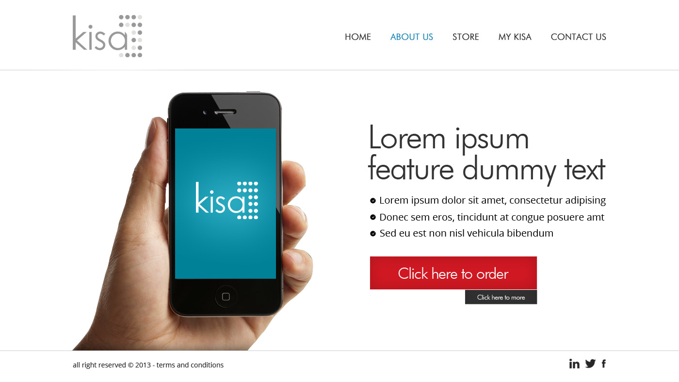 Web Design by AVROM for Kisa Pty Ltd | Design: #2560704
