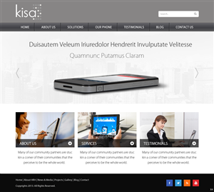 Web Design by pb for Kisa Pty Ltd | Design: #2552925