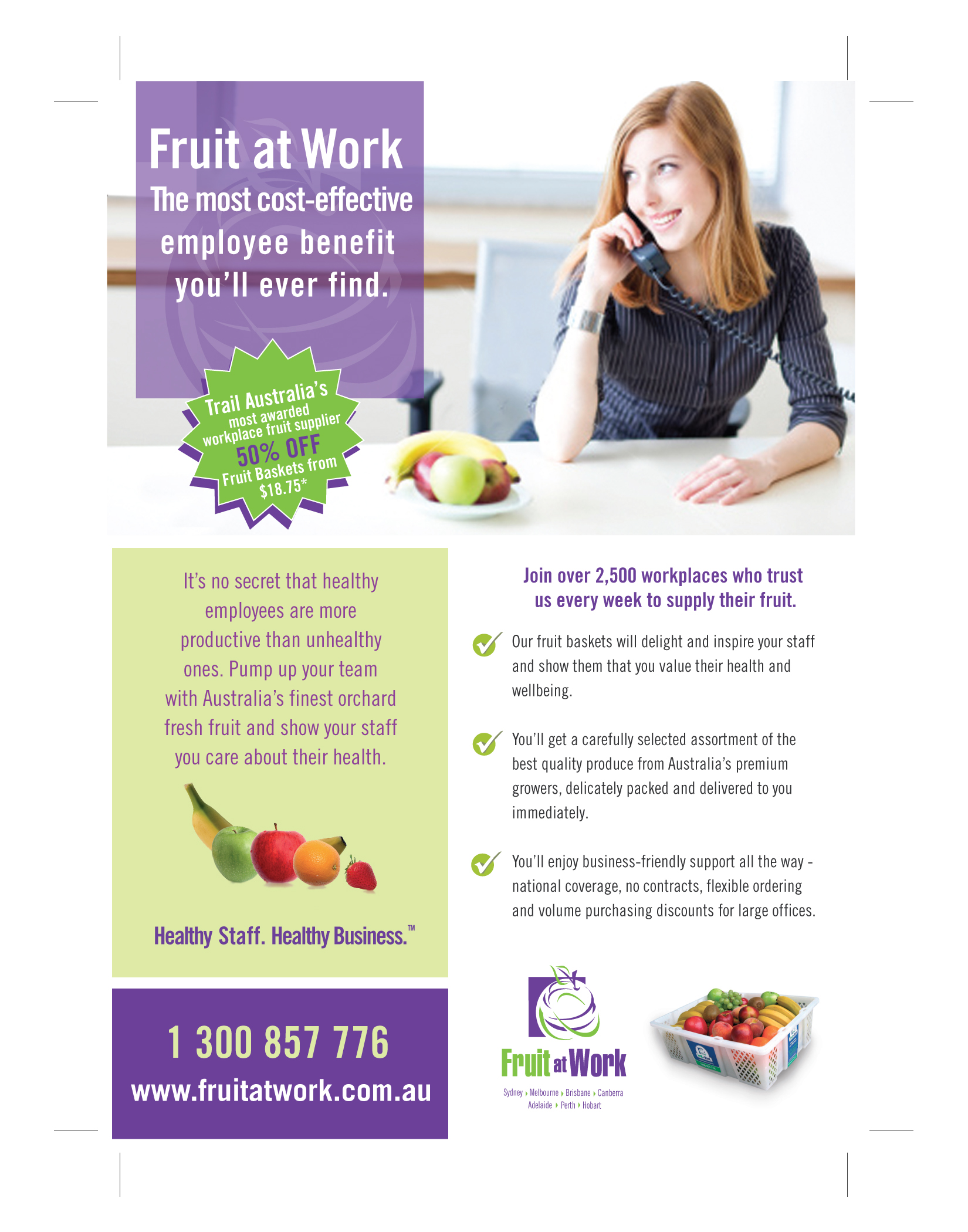Werbe-Design von WAkland für Fruit at Work Pty Ltd | Design #36476