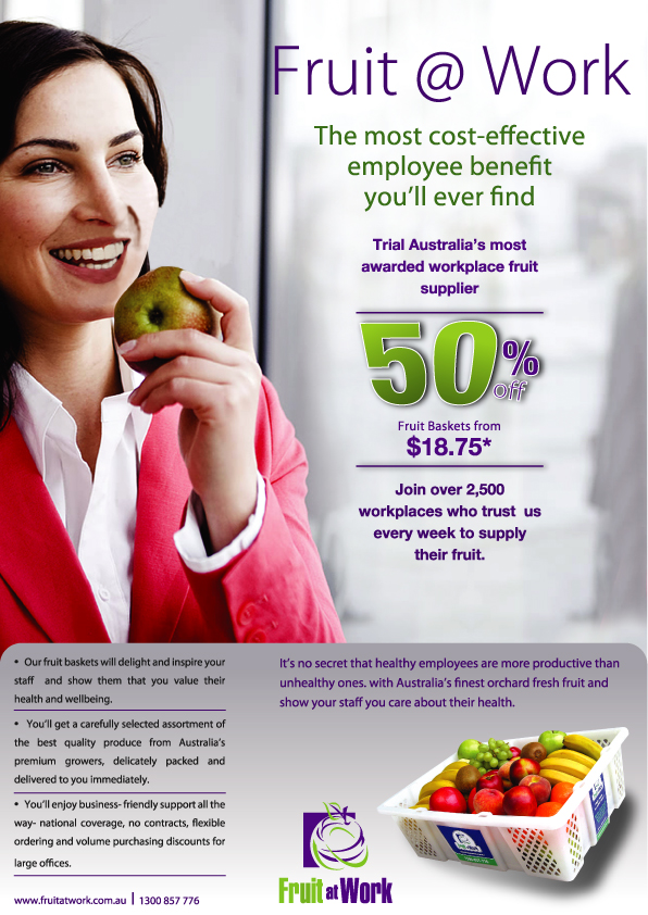 Werbe-Design von LogoDesigns.ae für Fruit at Work Pty Ltd | Design #37574