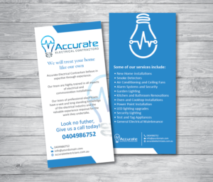 Flyer Design by alex989 for Accurate Electrical Contractors  | Design: #14892670