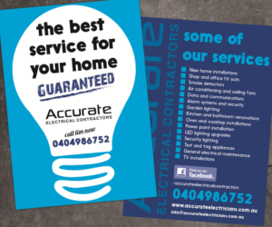 Design de Flyer par Purple plasma pour Accurate Electrical Contractors  | Design #14884846