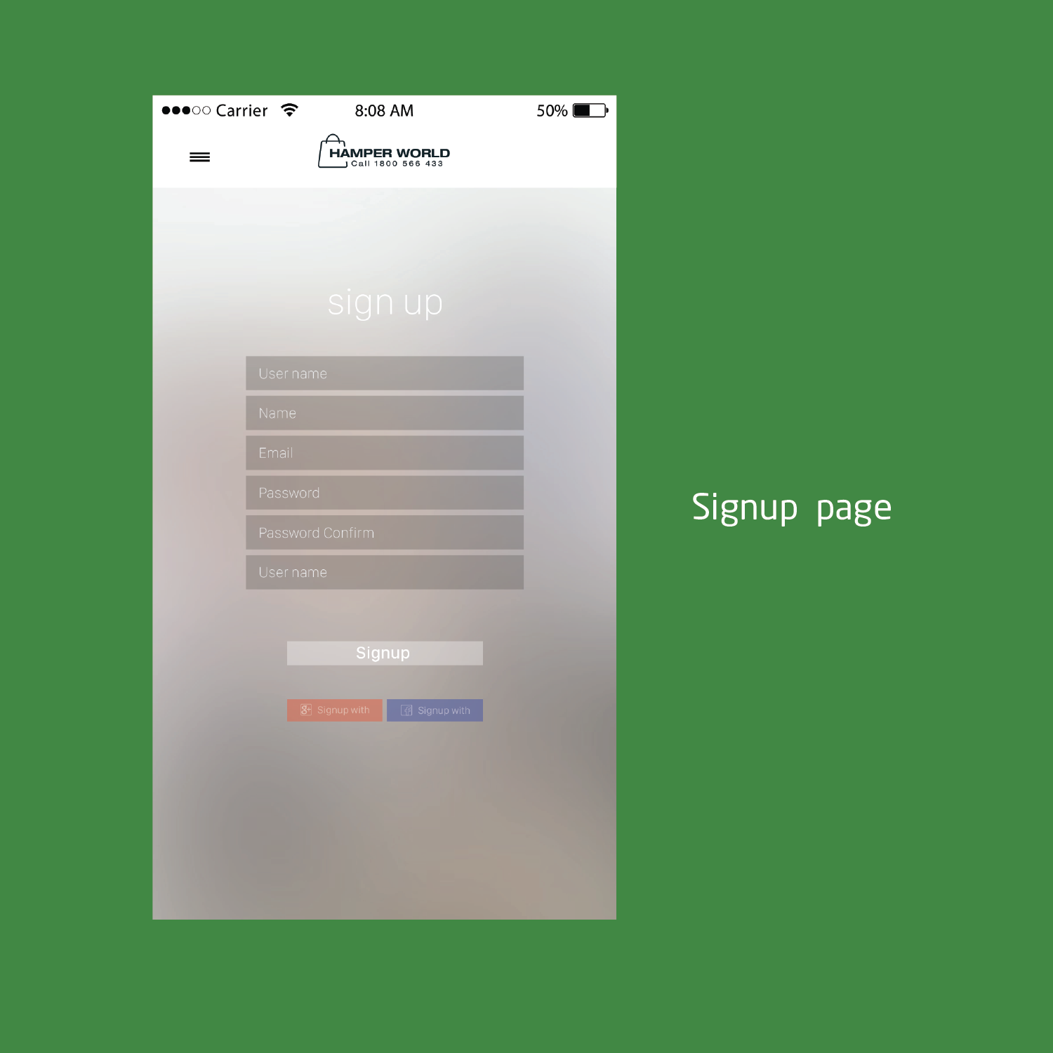 App Design by Rikidesign for Hamper World Pty Ltd | Design #14960805