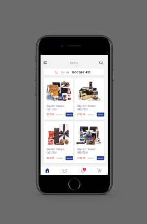Diseño de aplicación (App) por mithun.contrivance para Hamper World Pty Ltd | Diseño #14985147