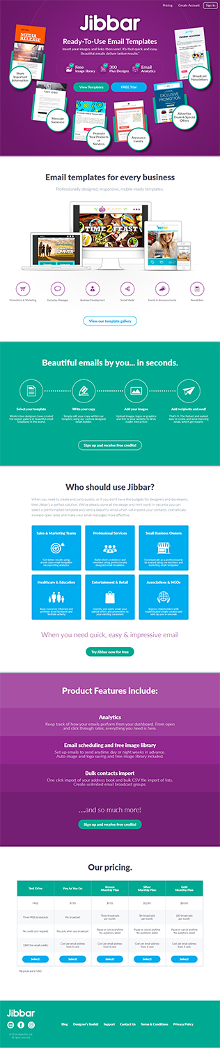 Landing Page Design by RupalTechno for Jibbar Pty Ltd | Design #14885895