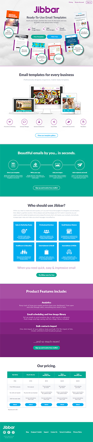 Landing Page Design by RupalTechno for Jibbar Pty Ltd | Design #14885898