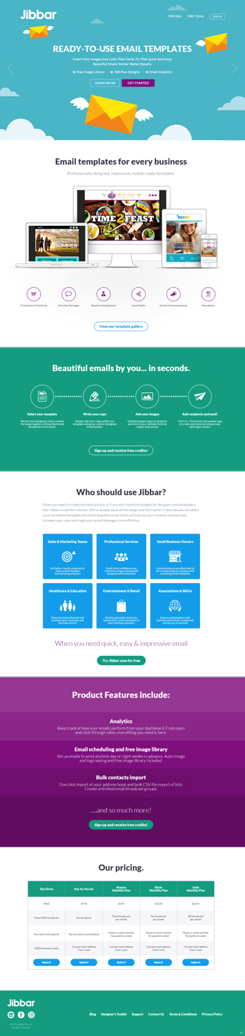 Landing Page Design by pb for Jibbar Pty Ltd | Design #14880711