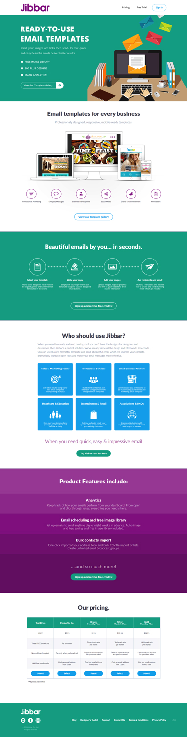 Landing Page Design by pb for Jibbar Pty Ltd | Design #14880724