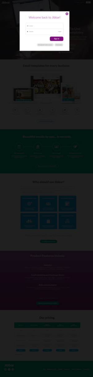 Landing Page Design by pb for Jibbar Pty Ltd | Design: #14880725