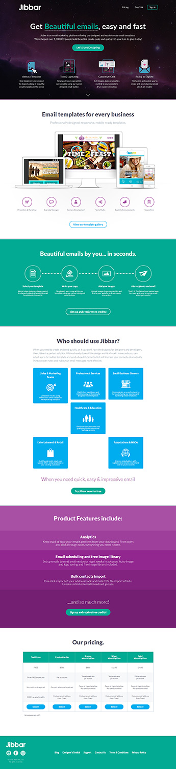 Landing Page Design by JustACreative1 for Jibbar Pty Ltd | Design #14890409
