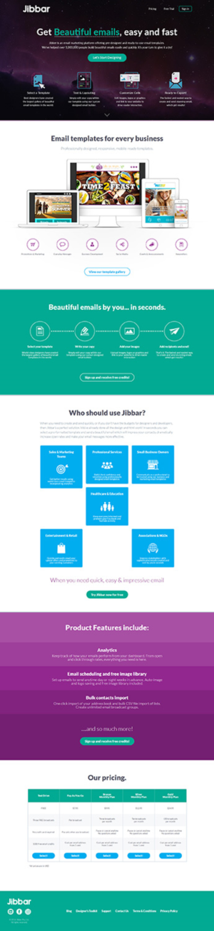 Landing Page Design by JustACreative1 for Jibbar Pty Ltd | Design: #14890409