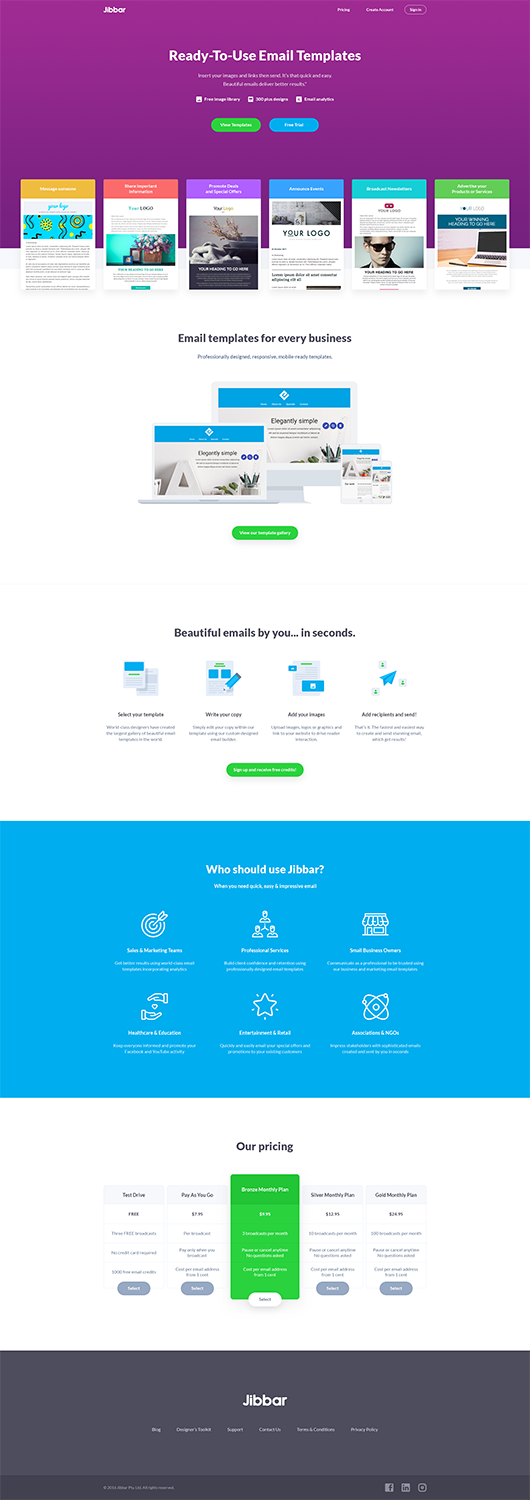 Landing Page Design by Doila for Jibbar Pty Ltd | Design #14889580