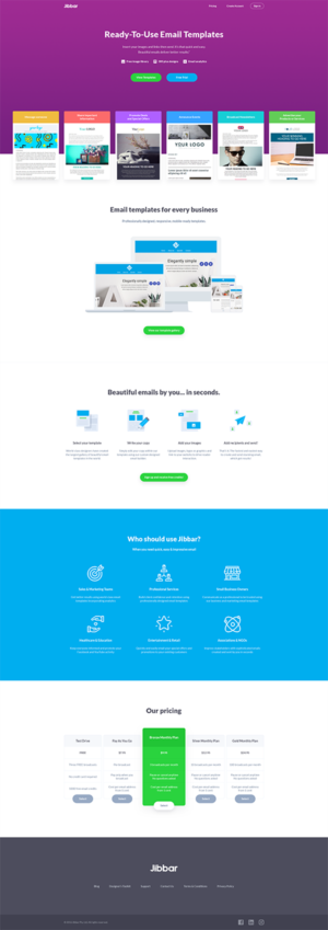 Landing Page Design by Doila for Jibbar Pty Ltd | Design: #14896095