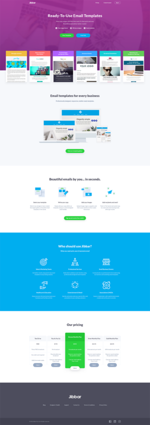 Landing Page Design by Doila for Jibbar Pty Ltd | Design: #14896098