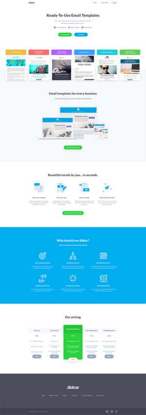 Landing Page Design by Doila for Jibbar Pty Ltd | Design: #14896101