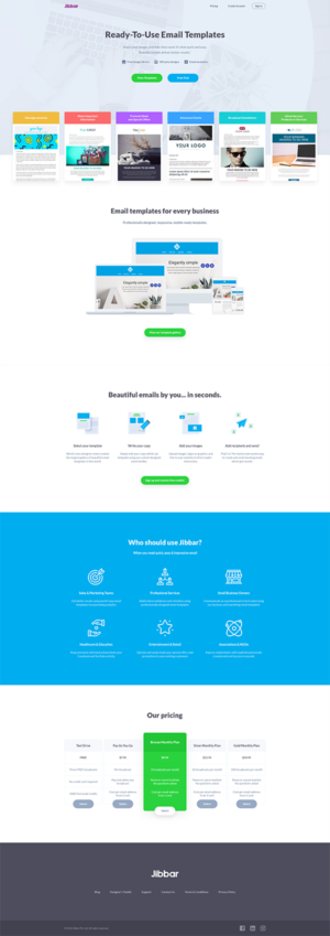Landing Page Design by Doila for Jibbar Pty Ltd | Design: #14896105