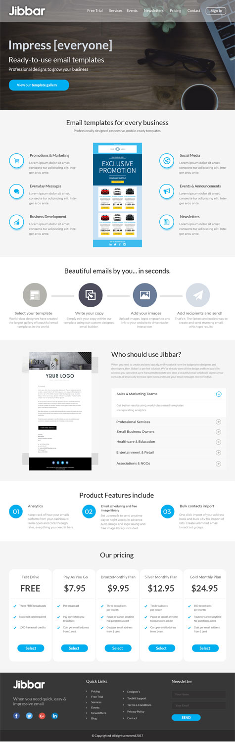 Landing Page Design by e-graphics for Jibbar Pty Ltd | Design #14878636
