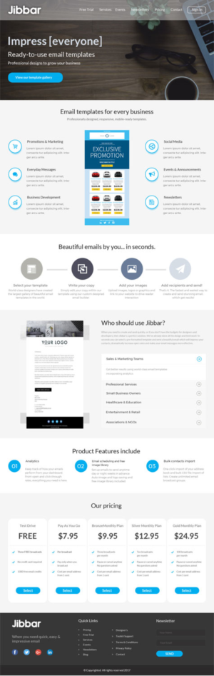 Landing Page Design by e-graphics for Jibbar Pty Ltd | Design: #14878636