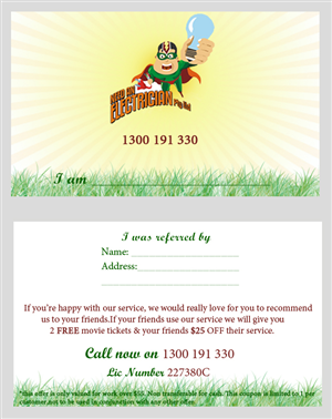Design de Carte de Visite par Nitish pour Need An Electrician Pty Ltd | Design : #568976