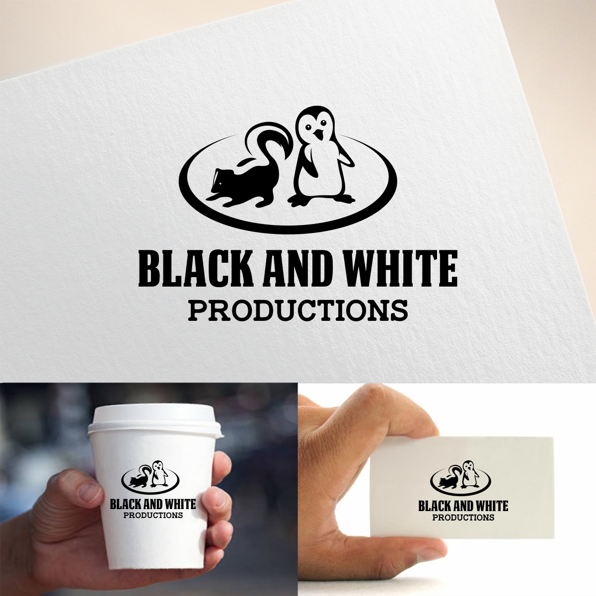 Logo Design by e-graphics for Black and White Productions | Design #14878606