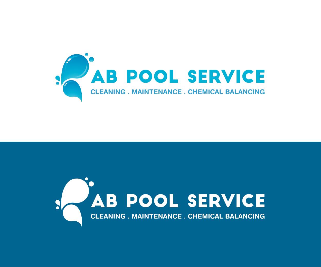 Logo Design by ALCD for AB Pool Service  | Design #14923917