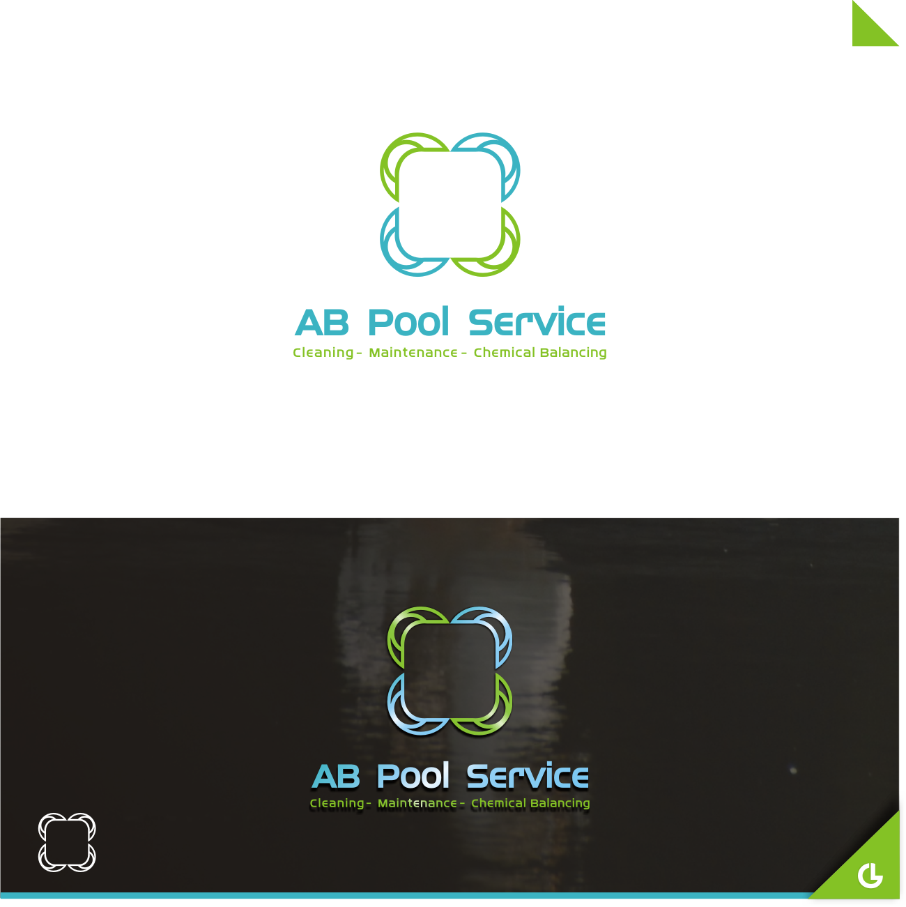Logo Design by R!CKY for AB Pool Service  | Design #15303882