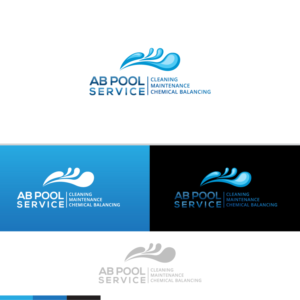 Logo Design by Mime Artworks for AB Pool Service  | Design: #15319452