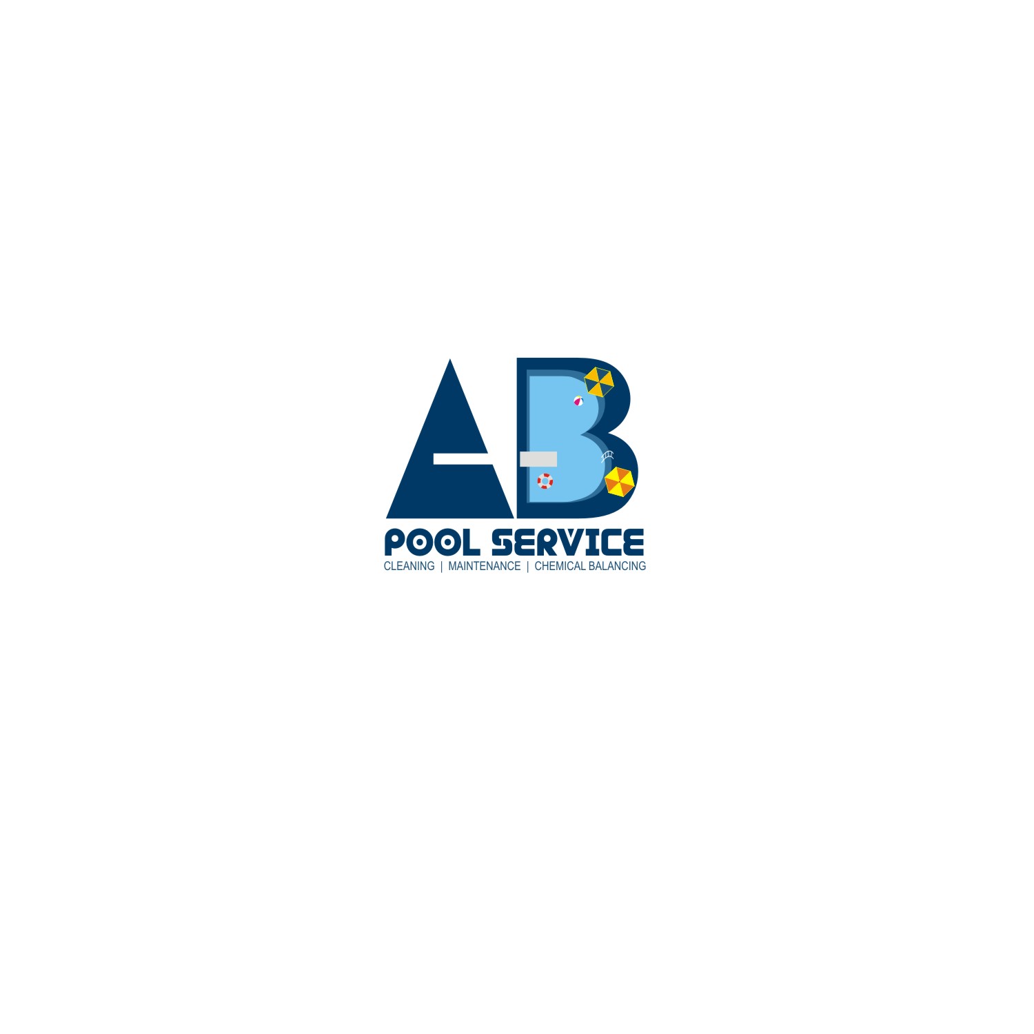 Logo Design by vasanth6960 for AB Pool Service  | Design #14899904