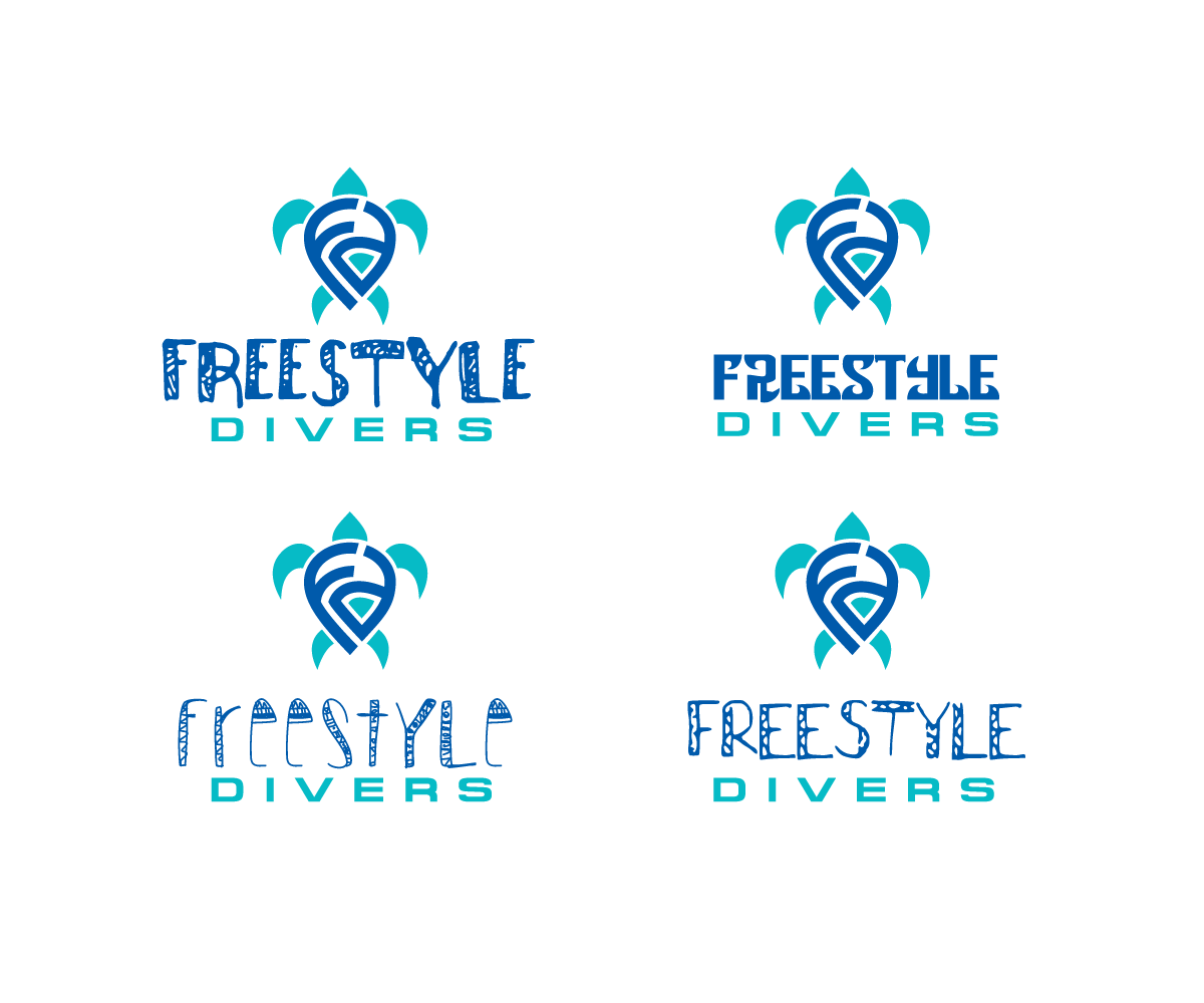 Logo Design by Buck Tornado for Freestyle Divers | Design #14884067
