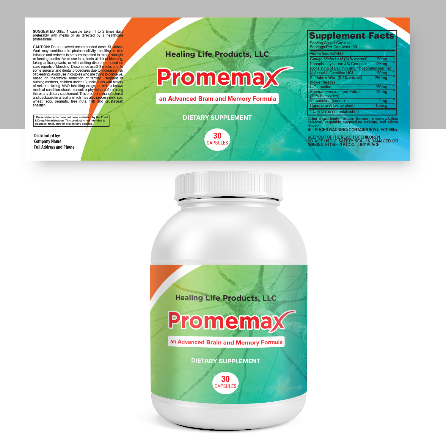 Label Design by GoMedia for Healing Life Products, LLC | Design: #14943947