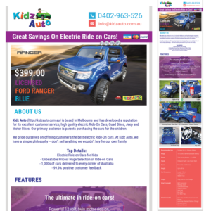 Email Marketing Design by Kristina Andonoff