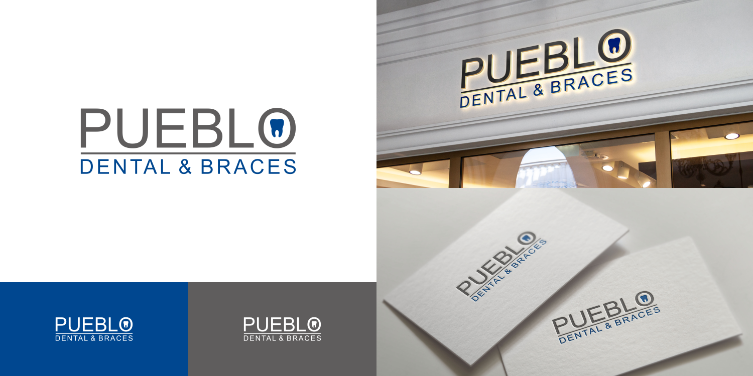 Logo Design by Tukang Angon Kebo for Pueblo dental and braces  | Design #14875676