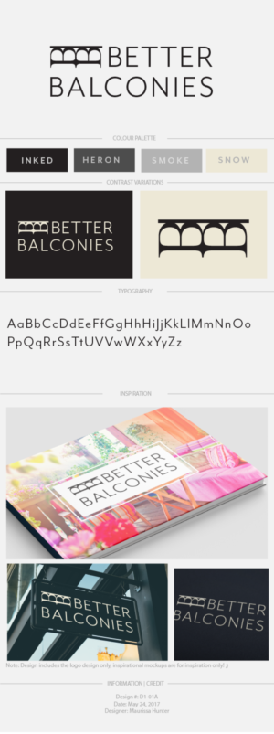 Better Balconies | Diseño de Logo por Maurissahunter