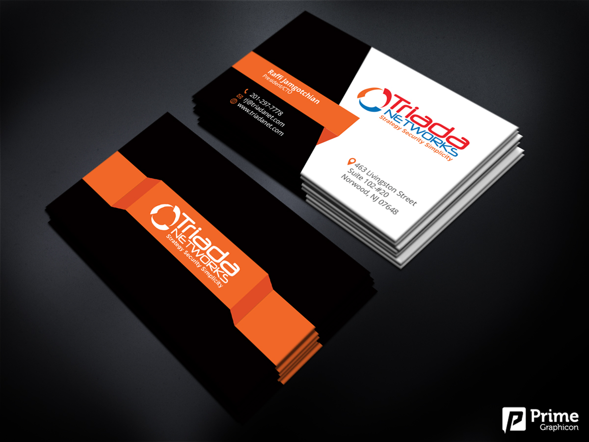 Business Card Design by Sergio Coelho for Triada Networks LLC | Design #14891338