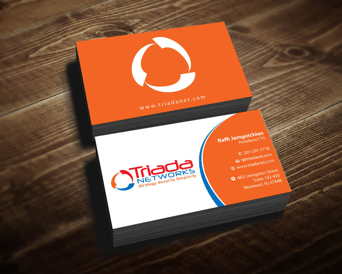 Business Card Design by Infinitive Technology for Triada Networks LLC | Design #14905666