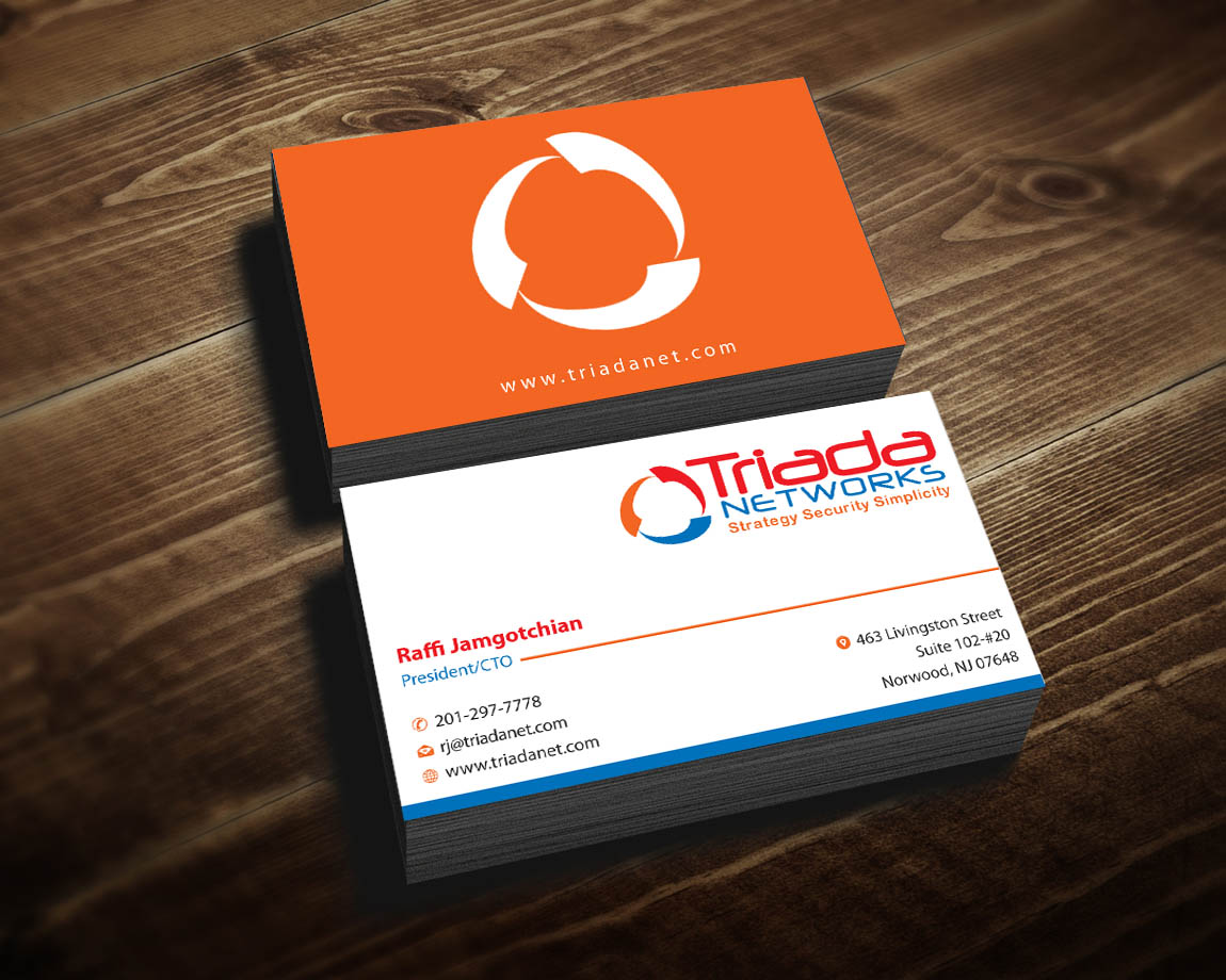 Business Card Design by Infinitive Technology for Triada Networks LLC | Design #14905670