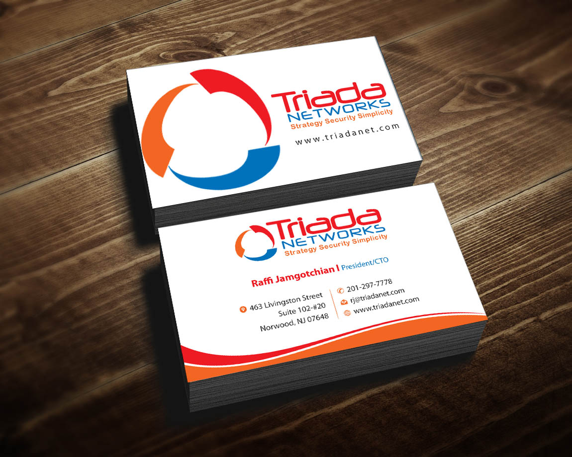 Business Card Design by Infinitive Technology for Triada Networks LLC | Design #14905671