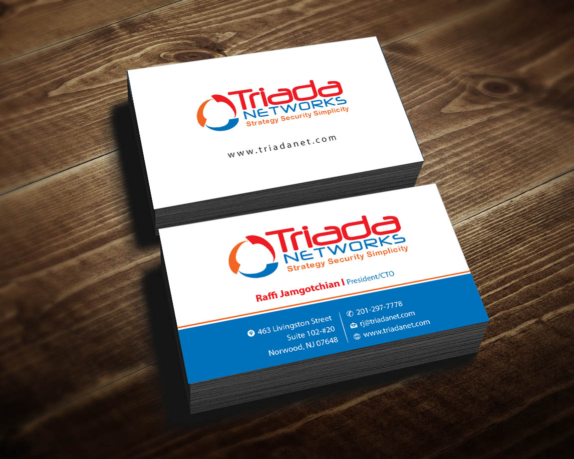 Business Card Design by Infinitive Technology for Triada Networks LLC | Design #14906079