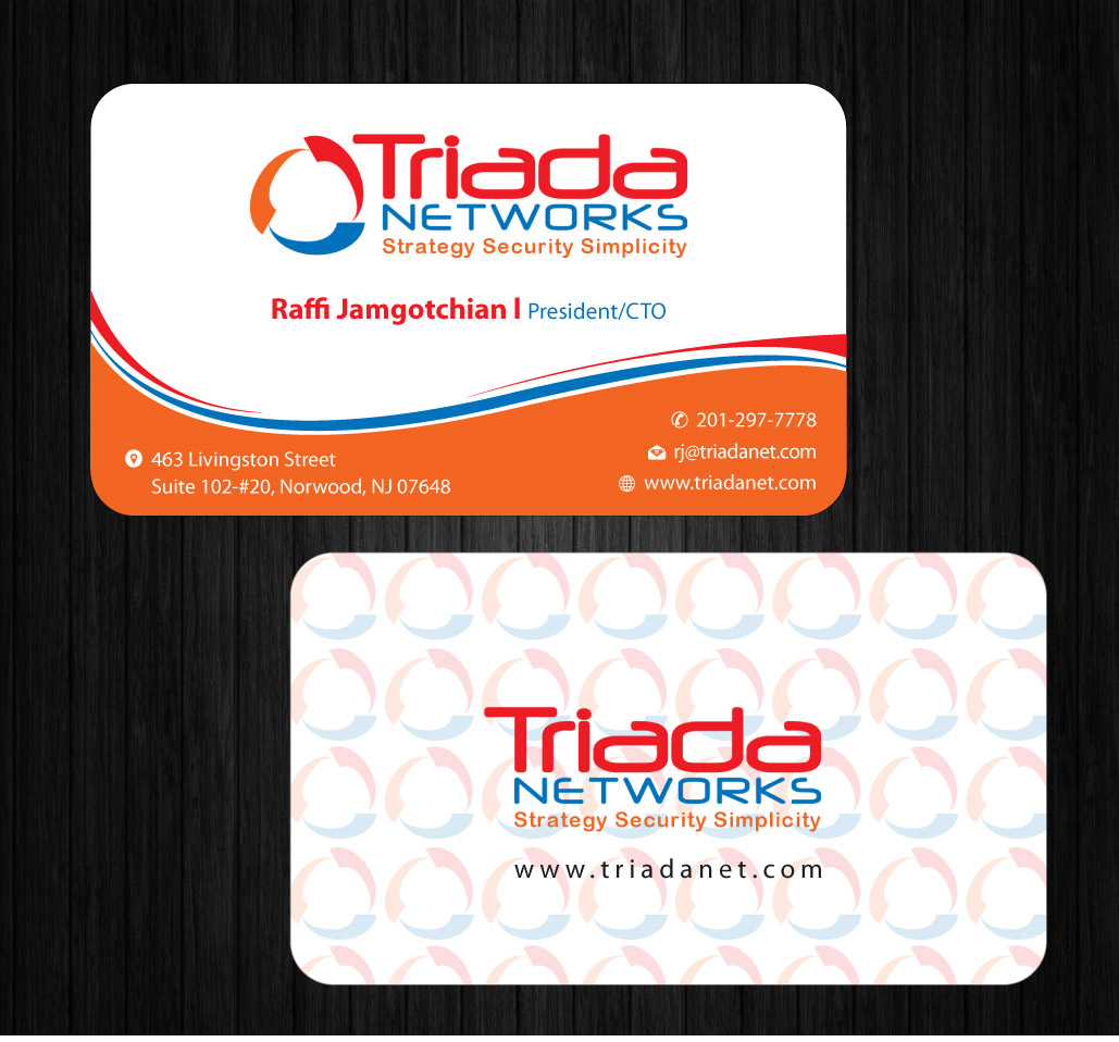 Diseño de Tarjeta de Presentación por Infinitive Technology para Triada Networks LLC | Diseño #14906096