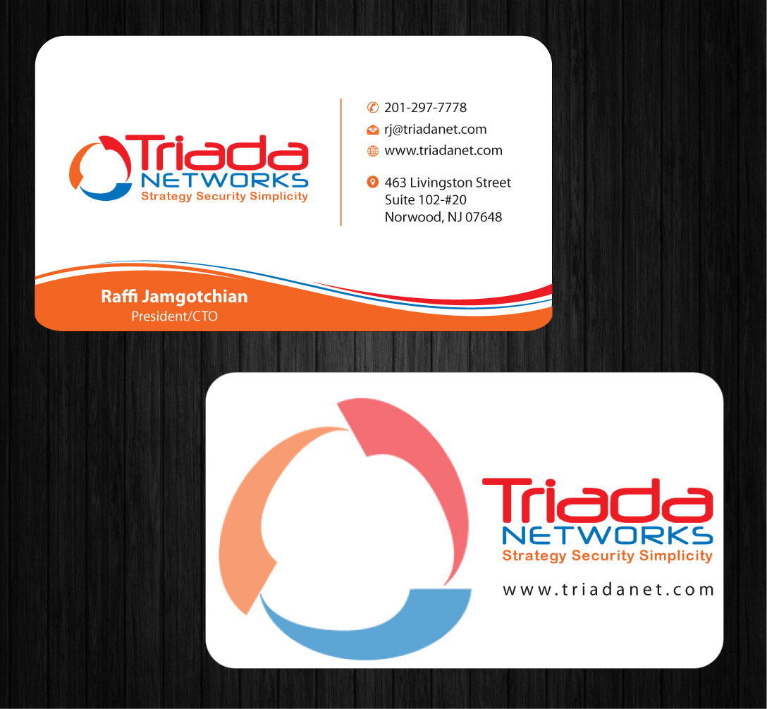 Business Card Design by Infinitive Technology for Triada Networks LLC | Design #14906098