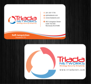 Business Card Design by Infinitive Technology for Triada Networks LLC | Design: #14906098