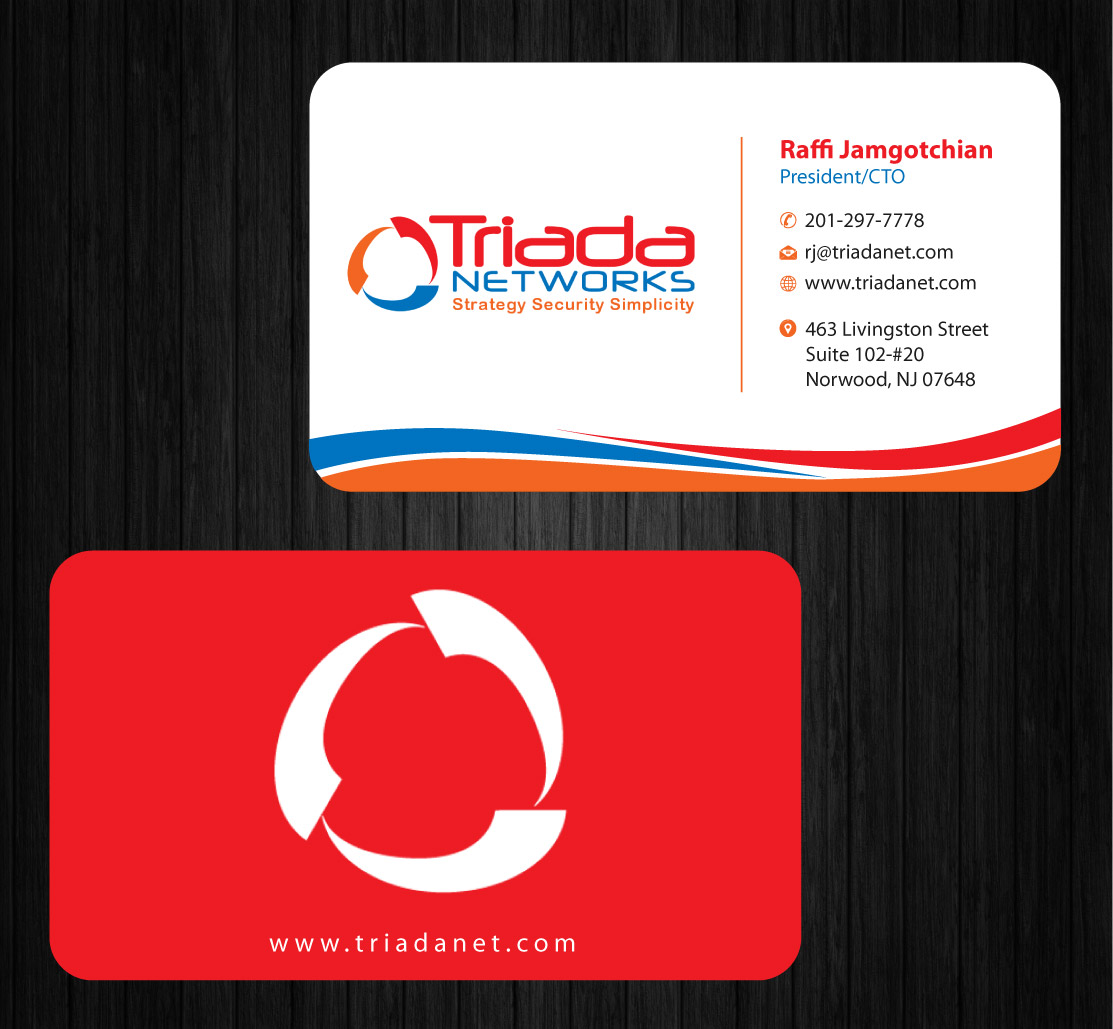 Business Card Design by Infinitive Technology for Triada Networks LLC | Design #14906161
