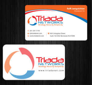 Business Card Design by Infinitive Technology for Triada Networks LLC | Design: #14906163