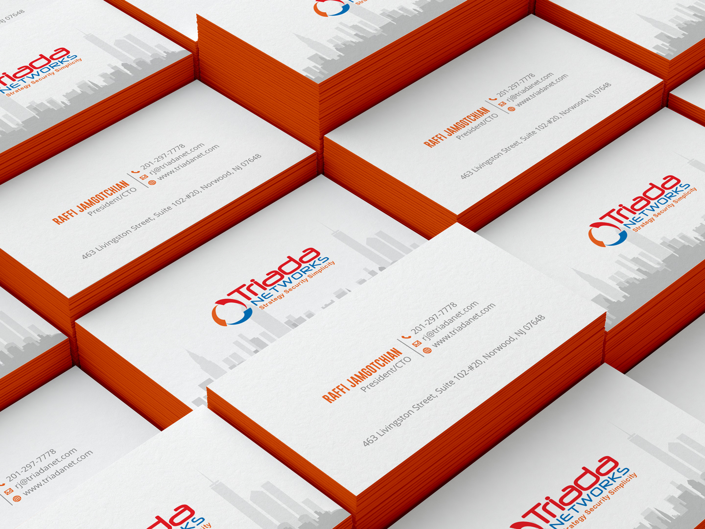 Business Card Design by HYPdesign for Triada Networks LLC | Design #14905957