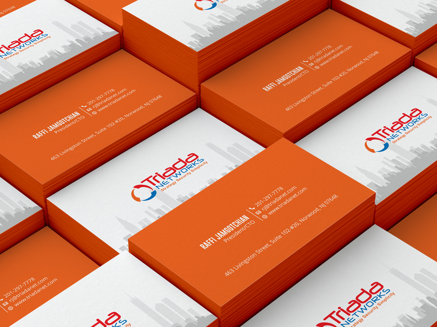 Business Card Design by HYPdesign for Triada Networks LLC | Design #14905972