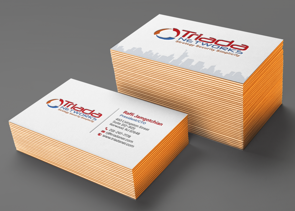 Business Card Design by chandrayaan.creative for Triada Networks LLC | Design #14892129