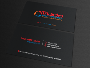 Business Card Design by chandrayaan.creative for Triada Networks LLC | Design: #14892312