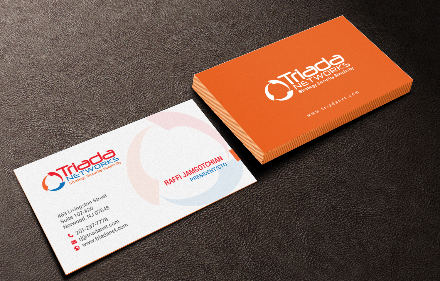 Diseño de Tarjeta de Presentación por chandrayaan.creative para Triada Networks LLC | Diseño #14892450