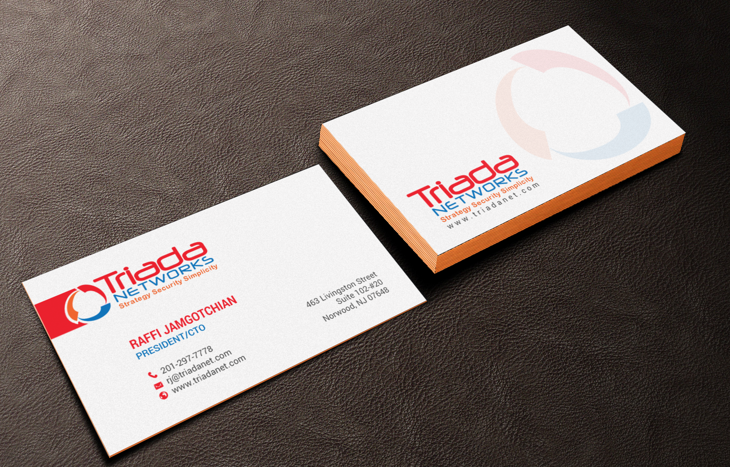 Business Card Design by chandrayaan.creative for Triada Networks LLC | Design #14892452
