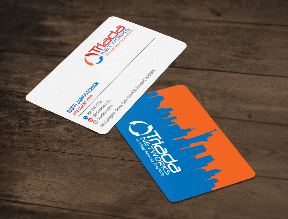 Design de Carte de Visite par chandrayaan.creative pour Triada Networks LLC | Design #14893010